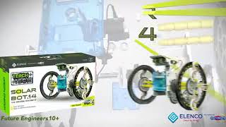 Amazon com Elenco Teach Tech SolarBot 14 Transforming Solar Robot Kit STEM Learning Toys for Kids 10