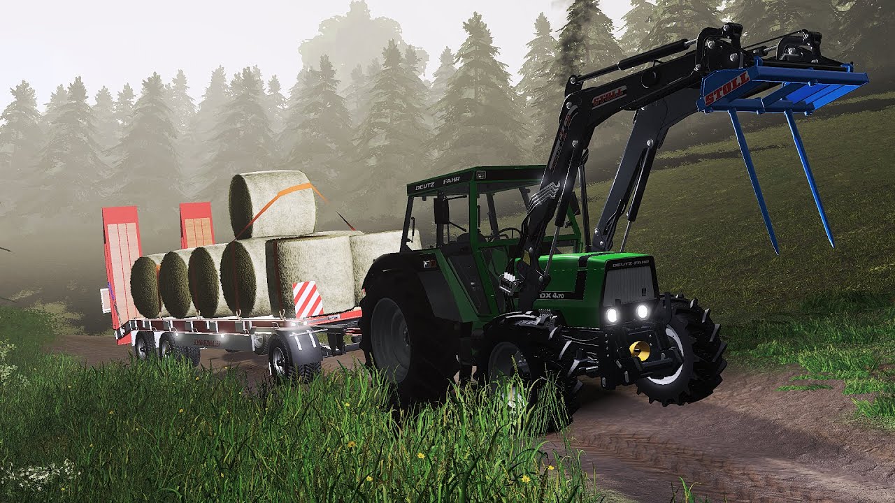 [LS19] Walchen | Heuballen Transport | Deutz DX 4.70 Soundvideo