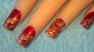 nail designs indian bridal wedding bride cool gold brides catching eye styles nailart rhinestones