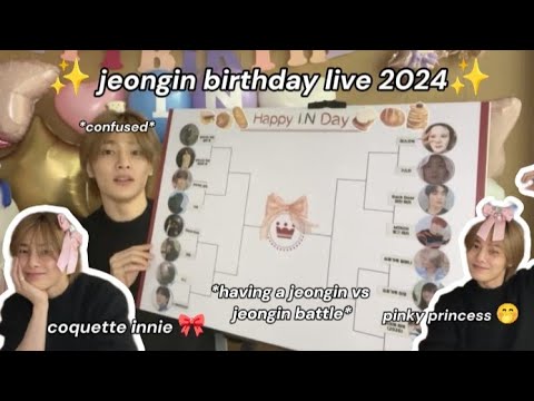 Straykids Jeongin's 23Rd Birthday Live!!