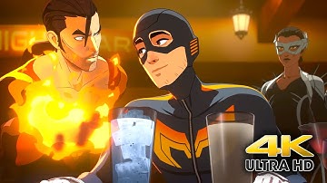 Mecha Man VS Flambae – Funny Bar Fight Scene (4K)