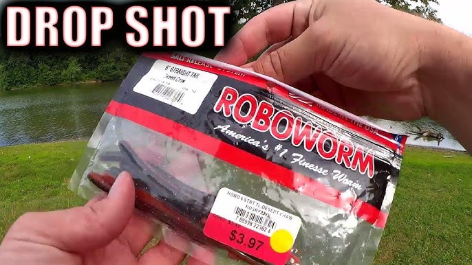 Realistic Bass Fishing with a Texas Rig Worm - Culprit Plastic Worm 