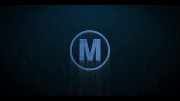 Thunderstorm Rain Metal Logo | After Effects Templates - Motion Array