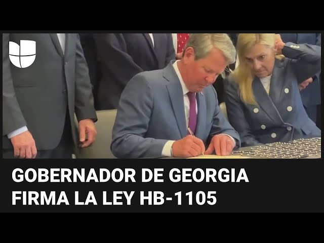 Gobernador de Georgia firma ley que le permite a la policía detener a inmigrantes indocumentados