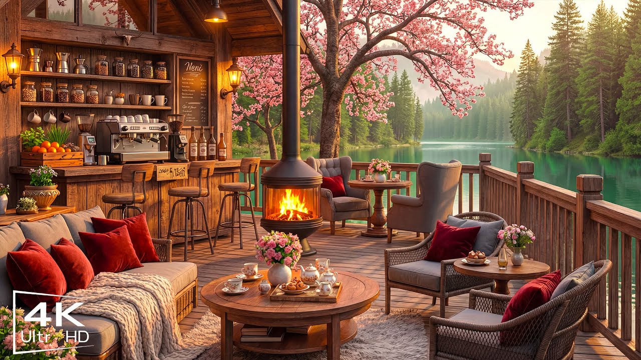 Calm January Winter Morning at Cozy Coffee Shop Ambience ⛄ Relaxing Jazz Background Music for Work