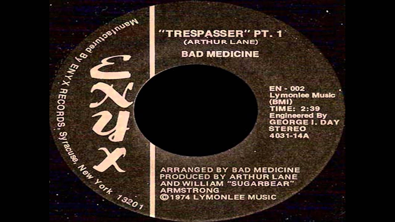 Bad Medicine - Trespasser - YouTube