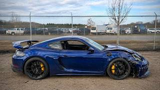 I Bought a TOTALED 718 Porsche GT4 SIGHT UNSEEN