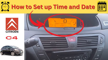 Citroen C4 Picasso: How to set up and change time and date