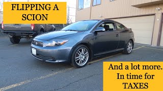 Purchased a cheap Scion tC and a LOT MORE cars to sell for TAX season!