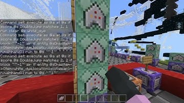 How to make Double Jump with commands in minecraft bedrock