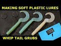 Making a soft plastic fishing lure, The whip tail grub and injection mould