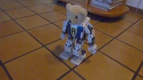 Robotis Mini - first test (16x XL-320 Dynamixels smart servos, OpenCM9.04C)