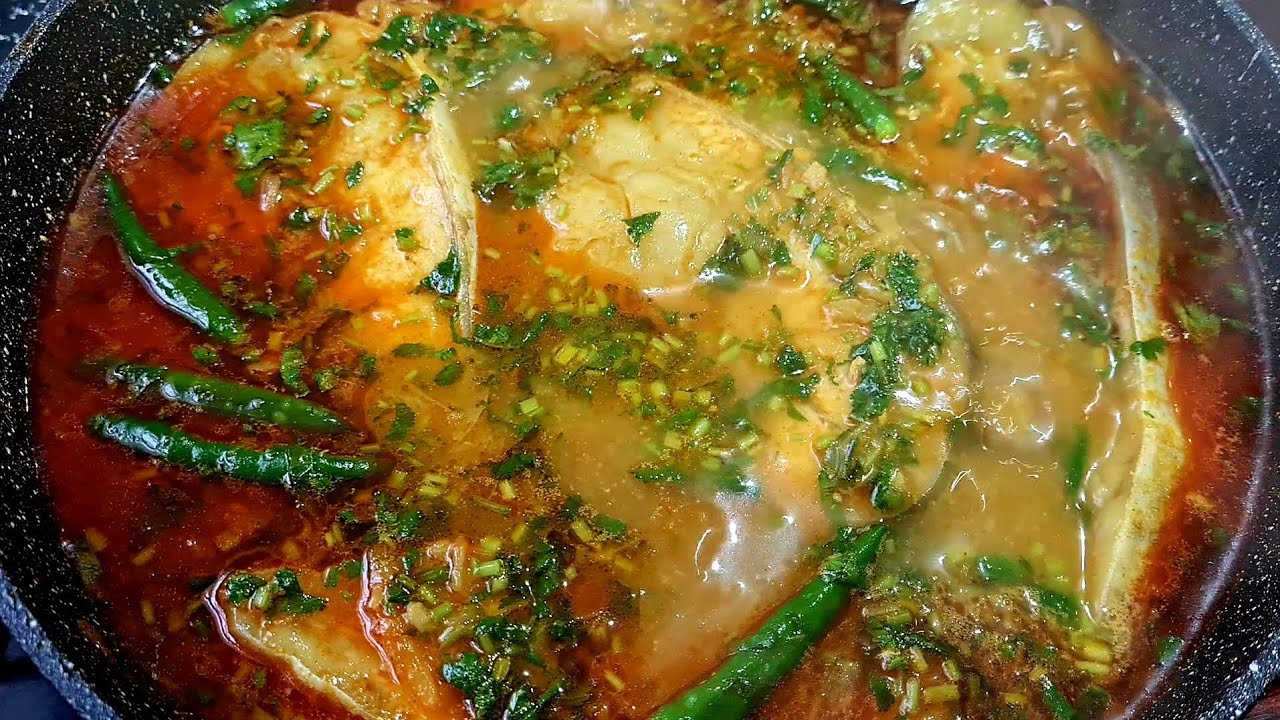 শিমের বিচি দিয়ে বোয়াল মাছের ঝোল/বাংলাদেশি স্টাইলে/Shimer Bichi Diye ...