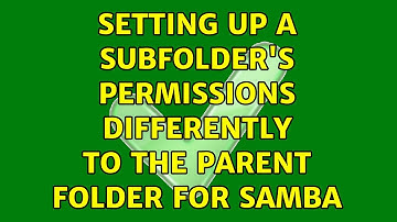 Setting up a subfolder