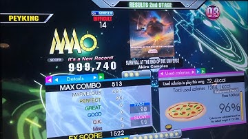 (DDR A3) 14 PFC#171 SURVIVAL AT THE END OF THE UNIVERSE (DSP-14) 999,740!!!