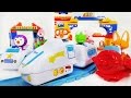뽀로로 블럭놀이 뽀로로 기차 경찰차 비행기 장난감 놀이 Pororo Block train Rail car & airplane toys