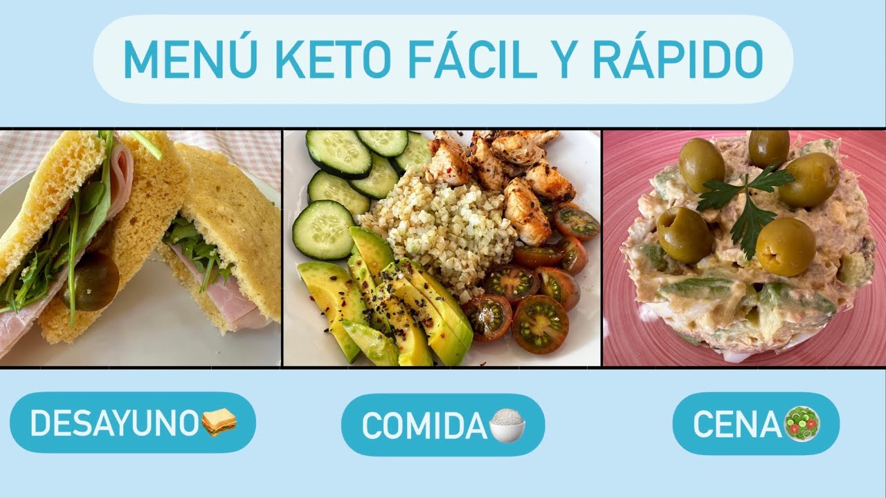 MENÚ KETO. Recetas BAJAS en carbohidratos. Fácil, Rápido y Delicioso