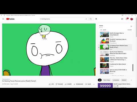 It's Raining Tacos Reverse Lyrics Really Funny!