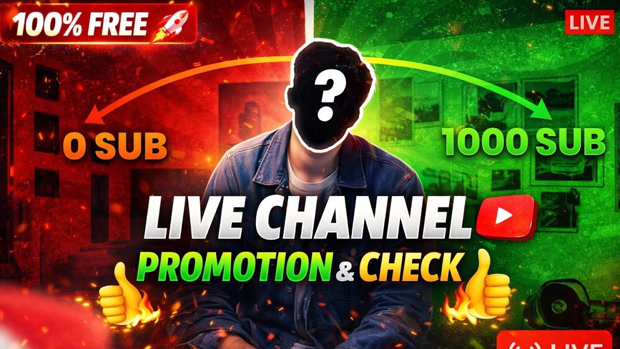 🔴 Live Channel Promotion | Review Your Channel in Minutes🚀