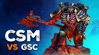 CHAOS SPACE MARINES VS GENESTEALER CULTS | WARHAMMER 40K BATTLE REPORT