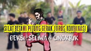Silat Betawi tradisional si pitung,gerak jurus kombinasi cingkrik,beksi,seliwa (PILSAPA)