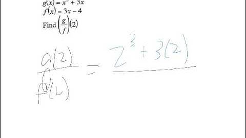 Function Operations and Composition, Example of Division