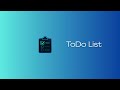 ToDo List - App introduction