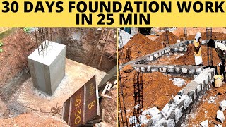 30 Days Complete Foundation Details in 25 Min |Foundation details for 2 Floor House- Creative Homes