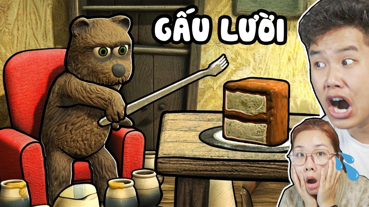 Truyện Cổ Tích Gấu Lười Ngồi Yên Mà Vẫn Ăn Được Bánh Ngọt ? cùng bqThanh và Ốc