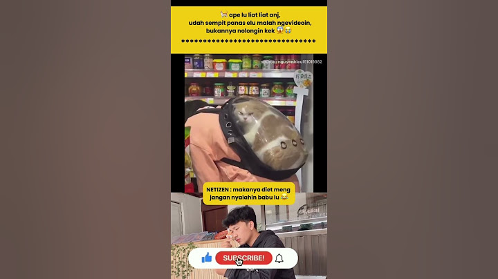 🐈 ape lu liat liat anj, udah sempit panas elu malah ngevideoin,bukannya nolongin kek 😱😭