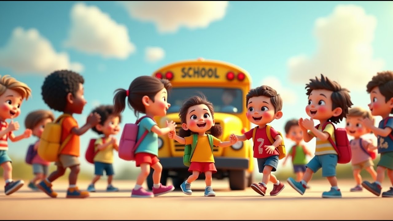 Clap-Clap on the Sunny Bus | Rhythm Rhyme for Kids | Fun Ride & Movement Song for Preschoolers