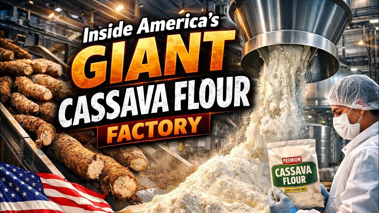 How Cassava Flour Is Made in the USA — Inside a Massive Factory
