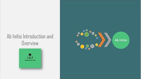 ab initio online training : Ab Initio INTRODUCTION and OVERVIEW