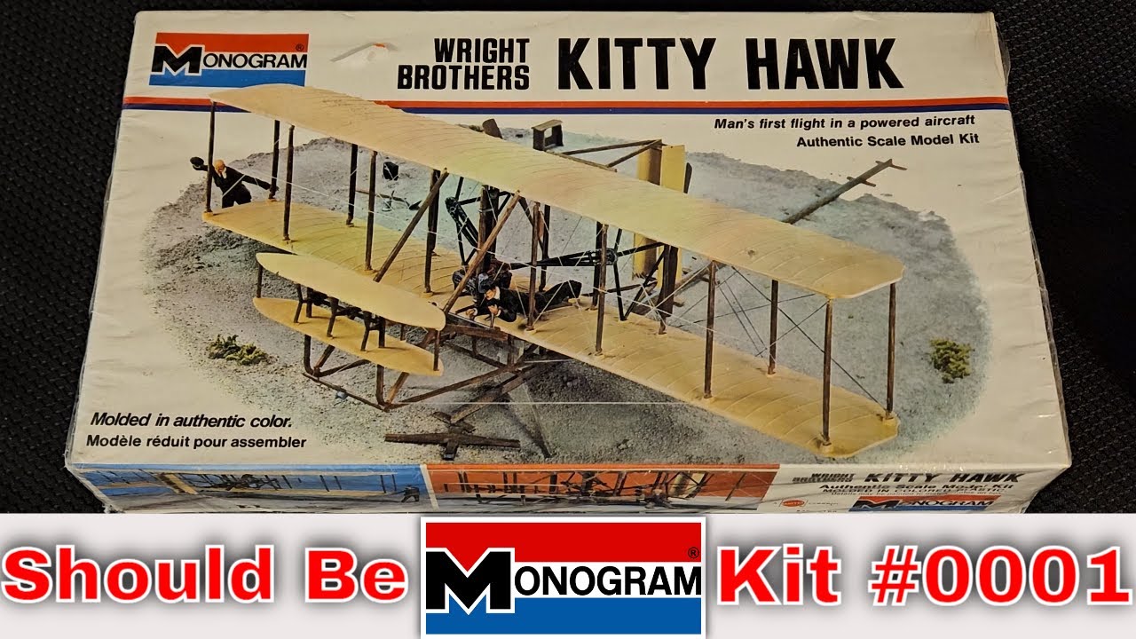 | UNBOXING | Vintage Monogram 1/39 Wright Brothers Kitty Hawk Kit 5300 From the December Auction