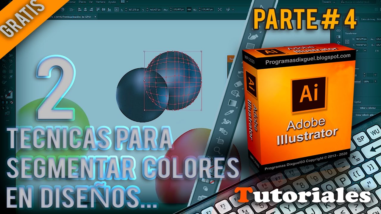 Cómo crear diseños en Adobe illustrator cc │ Segmentación de Colores