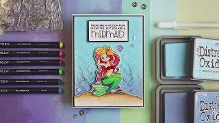 Beautiful Mermaid Card - Simons September Card Kit