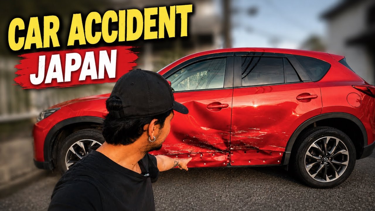 Japanese Woman Crashed Into My Car While Driving | Nepali In Japan