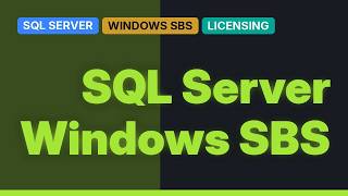 Details DevOps & SysAdmins: Sql Server 2008 with Small Business Server external connector license Update