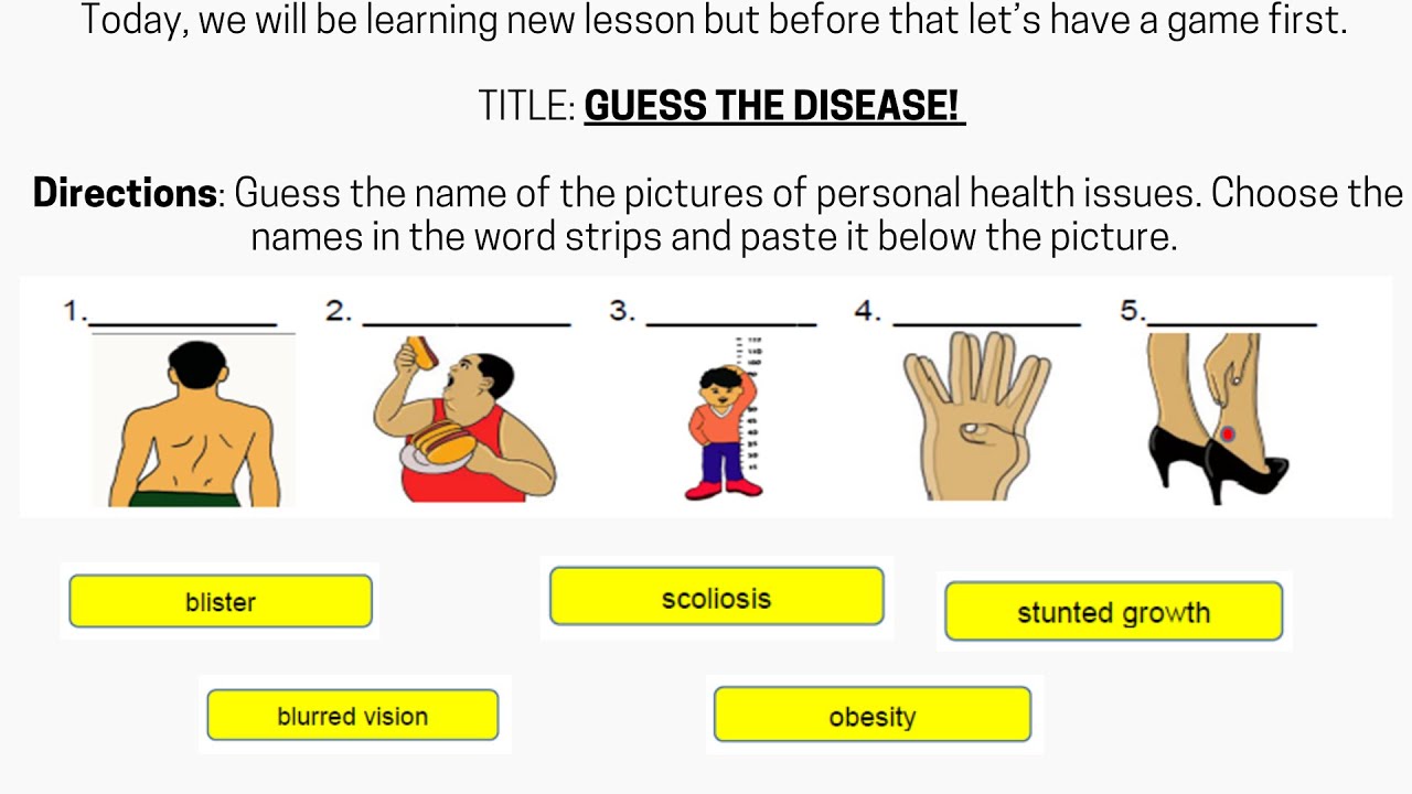 grade 6 health assignments