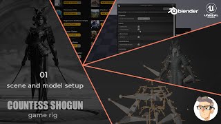 Countess Shogun Rigging - 01 - Scene and Model Setup