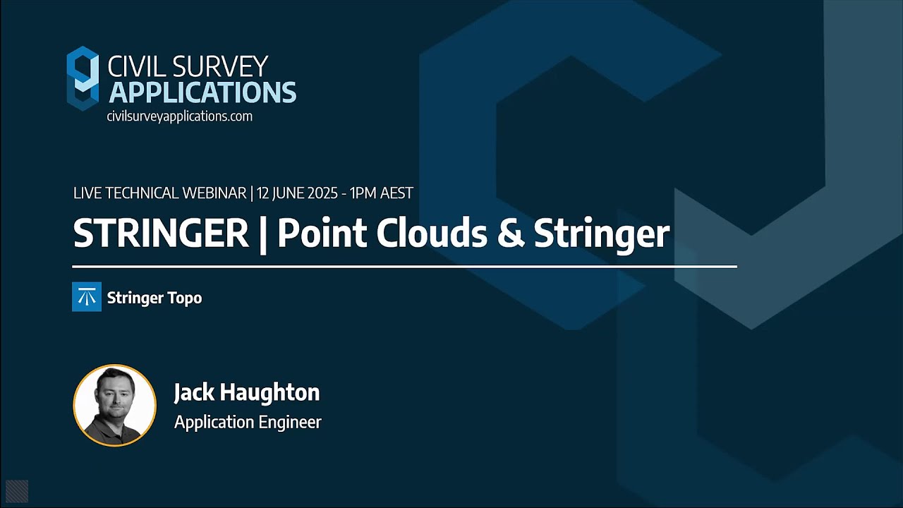 Webinar | BricsCAD Point Clouds and Stringer Topo - YouTube