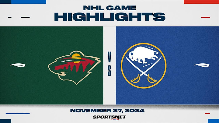 NHL Highlights | Wild vs. Sabres - November 27, 2024