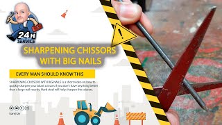 Sharpening Chissors With Big Nails
