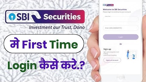 SBI Securities Me Login Kaise Kare!! How To Login First Time In SBI Securities!!