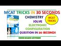 MCAT Tricks, How to remember Electronic Configuration in 30 Seconds, Dr Sanjay OM