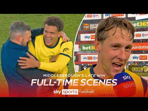 FULL-TIME SCENES and interviews as Middlesbrough pick up a huge road win against Stoke! 🎥⚽️