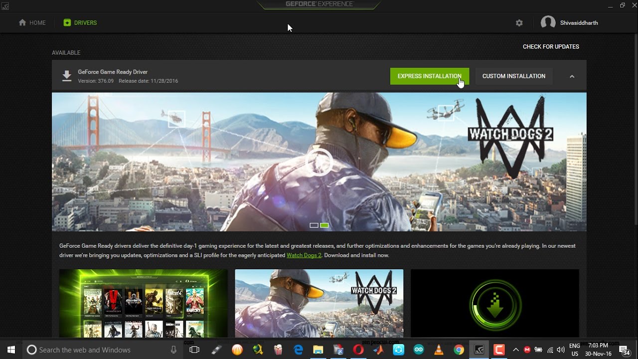 geforce experience download driver slow