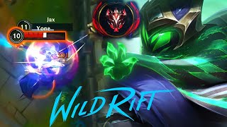 Wild rift Super hard carry-jax vs yone baron lane season 10 grandmaster rank