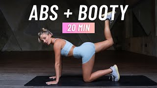 20 Min Abs & Booty Workout - At Home, No Equipment