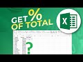 How to Find Percentage of Total in Microsoft Excel [% of Total]